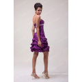 Grace Karin Girls Beautiful Sexy Off Shoulder Sweetheart Decote Curto Puffy vestidos de cocktail roxo CL3143